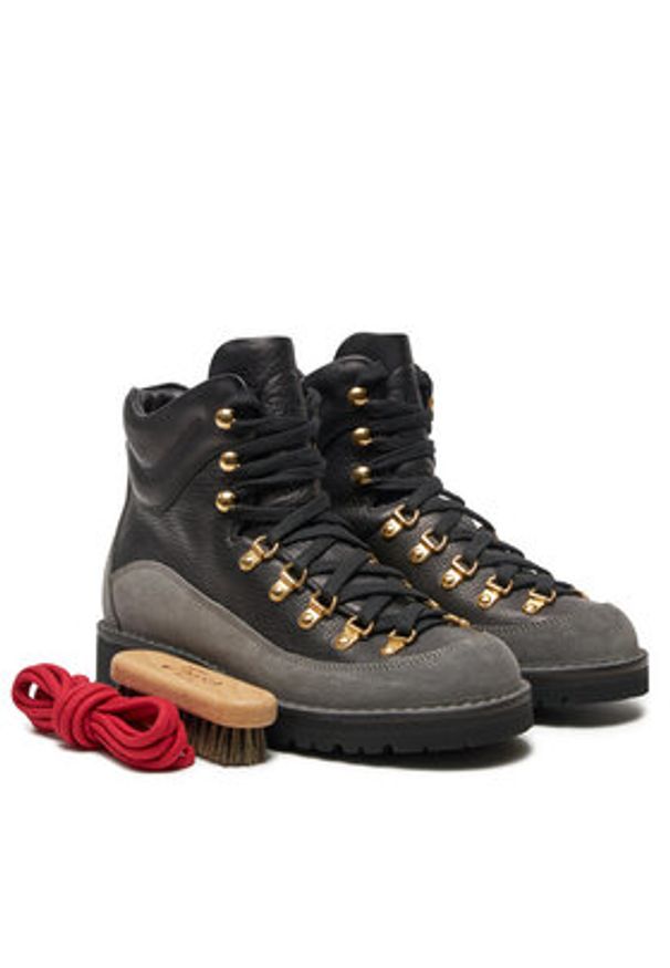 Fracap Trapery Magnifico MA172 Czarny. Kolor: czarny. Materiał: skóra, zamsz