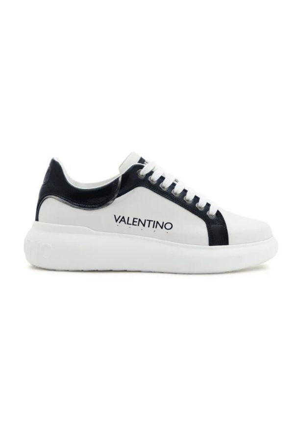 Valentino by Mario Valentino - VALENTINO Białe sneakersy damskie Bounce S Sneaker Lace-up. Kolor: biały