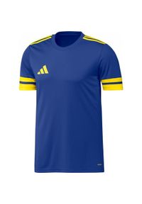 Adidas Sport Squa25 Jsy M Koszulka Dorosłych. Kolor: niebieski, wielokolorowy, żółty. Sport: bieganie