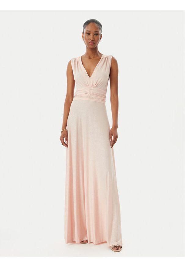 Rinascimento Sukienka wieczorowa CFC0122393003 Różowy Regular Fit. Kolor: różowy. Materiał: syntetyk. Styl: wizytowy