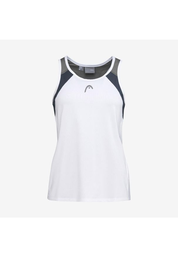 Head - Koszulka bez rękawów damska CLUB 22 Tank Top. Kolor: biały, wielokolorowy, niebieski. Materiał: jersey, materiał, poliester. Długość rękawa: bez rękawów. Wzór: aplikacja