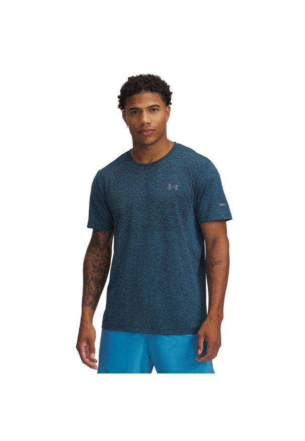 Treningowy top Under Armour Seamless Stride. Kolor: niebieski. Sport: bieganie
