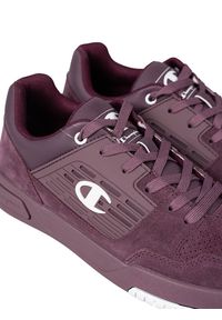 Champion Sneakersy "3ON3 Low" | S21862 | 3ON3 Low | Mężczyzna | Fioletowy. Kolor: fioletowy. Materiał: materiał, syntetyk, skóra. Wzór: nadruk #3
