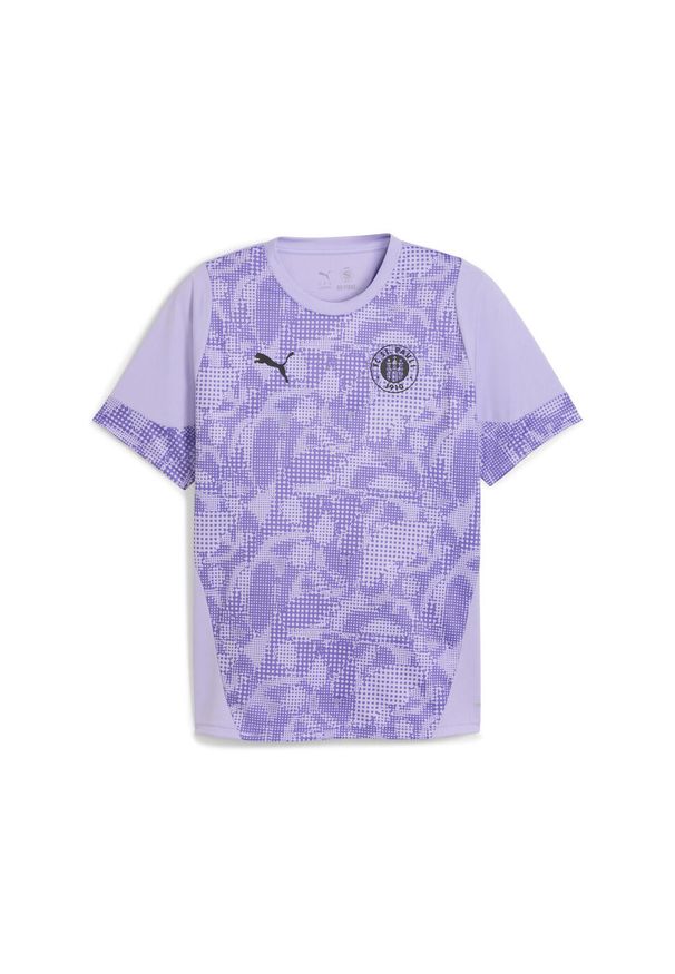 Puma - Męska koszulka treningowa FC St. Pauli PUMA Vivid Violet Black Purple. Kolor: czarny, fioletowy, wielokolorowy