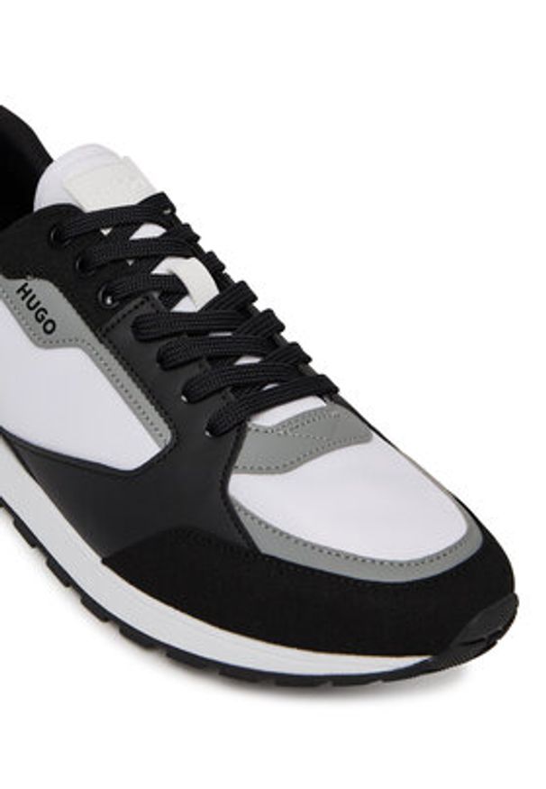 Hugo - HUGO Sneakersy Icelin 50536568 Szary. Kolor: szary. Materiał: skóra