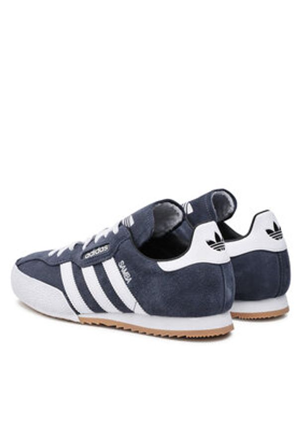 Adidas - adidas Sneakersy Super Suede 019332 Granatowy. Kolor: niebieski. Materiał: zamsz, skóra