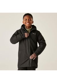 Regatta - Kurtka dziecięca przejściowa ocieplana Farbank II. Kolor: czarny. Materiał: tkanina, puch. Styl: sportowy #2