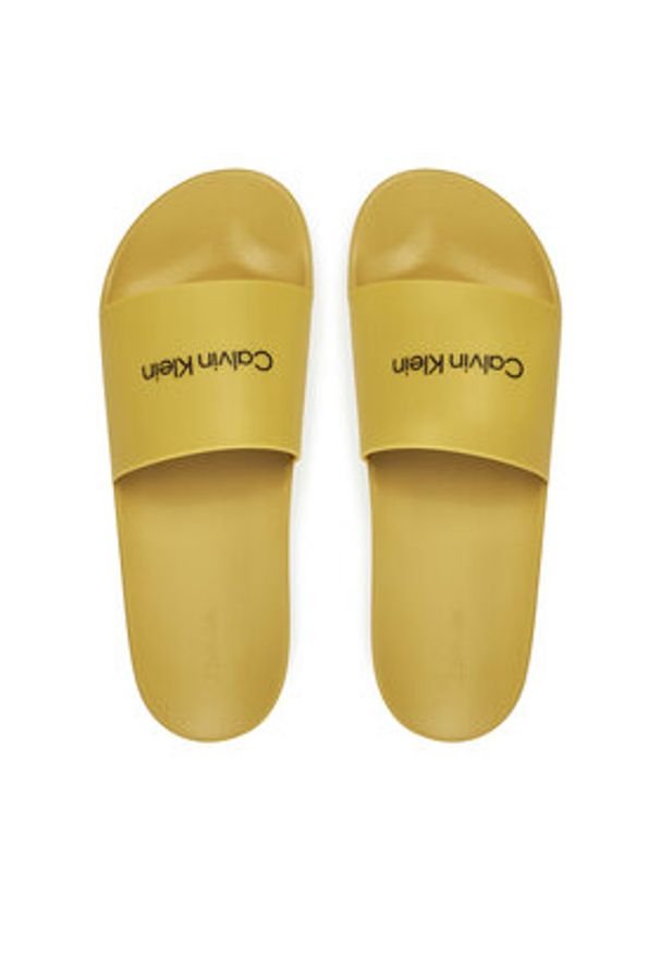 Calvin Klein Klapki Pool Slide Rubber HM0HM00455 Zielony. Kolor: zielony