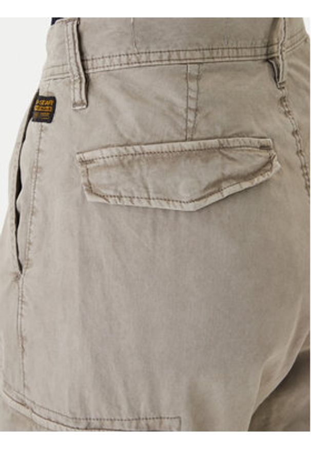 G-Star RAW - G-Star Raw Spodnie materiałowe D28756-D388 Beżowy Boyfriend Fit. Kolor: beżowy. Materiał: bawełna