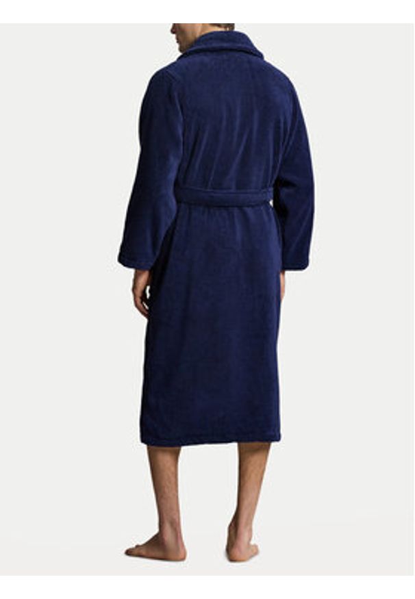 Polo Ralph Lauren Szlafrok 714899683009 Granatowy Regular Fit. Typ kołnierza: polo. Kolor: niebieski. Materiał: bawełna