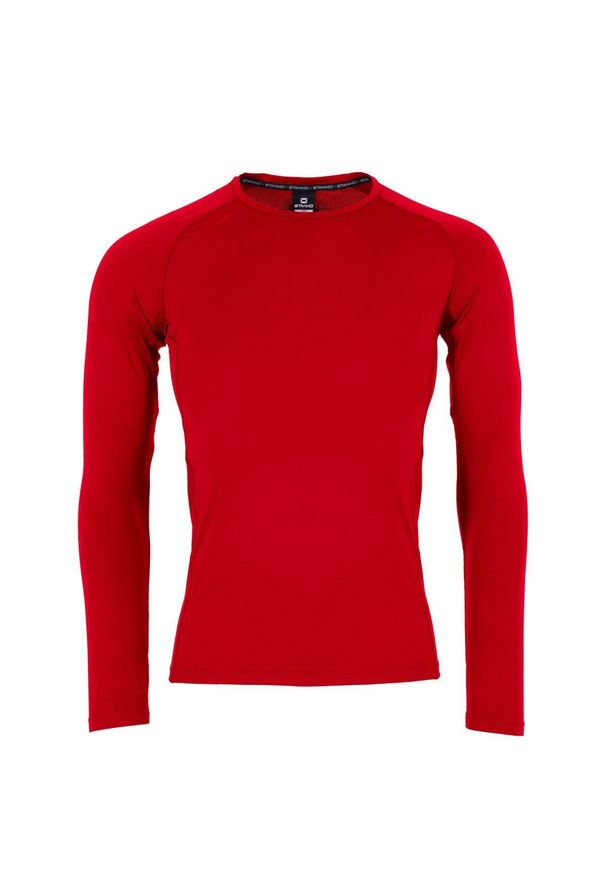 STANNO - Dziecięcy dżersej z długim rękawem Stanno Core Baselayer. Kolor: czerwony. Materiał: jersey. Długość rękawa: długi rękaw. Długość: długie