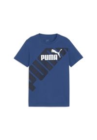 Puma Koszulka Power Graphic 67925414. Kolor: niebieski. Sport: joga i pilates