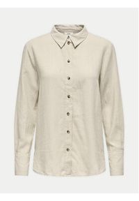 JDY Koszula Say 15318364 Beżowy Loose Fit. Kolor: beżowy. Materiał: wiskoza #4