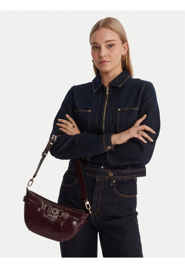 Guess Torebka Cirene HWTG96 68180 Bordowy. Kolor: czerwony. Materiał: skórzane