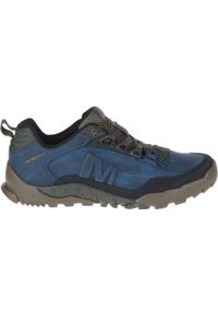 Merrell - Buty trekkingowe męskie MERRELL ANNEX TRAK skóra. Kolor: niebieski. Materiał: skóra. Sport: turystyka piesza