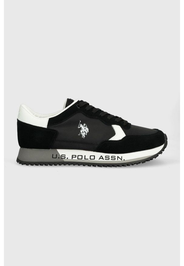 U.S. Polo Assn. sneakersy CLEEF kolor czarny. Zapięcie: sznurówki. Kolor: czarny