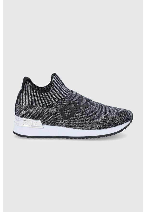 DKNY - Dkny - Buty. Nosek buta: okrągły. Kolor: srebrny. Materiał: guma