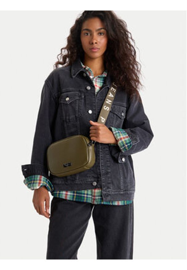Pepe Jeans Torebka Georgina PL0300039 Khaki. Kolor: brązowy. Materiał: skórzane