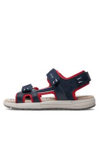 Geox Sandały J Sandal Alben Boy J35AVA 01520 C0735 D Granatowy. Kolor: niebieski