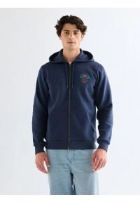Wrangler - MESKA BLUZA WRANGLER GRAPHIC ZIP HOODIE NAVY 112378028 #1