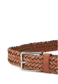 Calvin Klein Pasek Męski Warmth Braided Suede 35Mm K50K512841 Brązowy. Kolor: brązowy. Materiał: skóra, zamsz #3