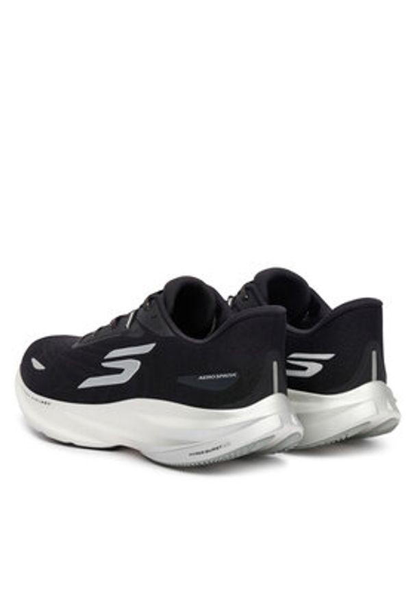 skechers - Skechers Buty do biegania Aero Spark 246200/BKW Czarny. Kolor: czarny. Materiał: materiał