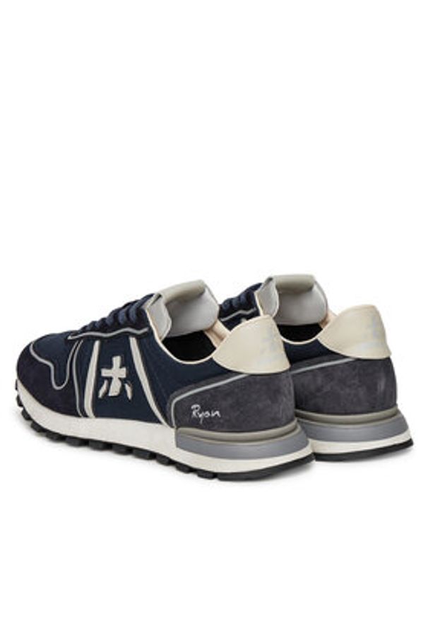 Premiata Sneakersy Ryan 7329 Granatowy. Kolor: niebieski. Materiał: materiał