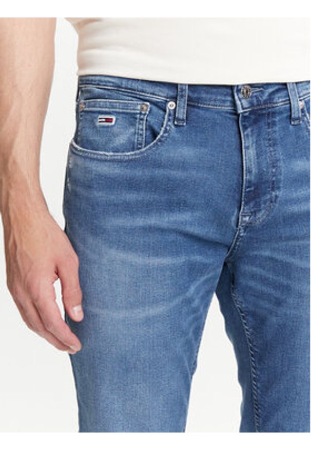 Tommy Jeans Jeansy Scanton DM0DM21903 Niebieski Slim Fit. Kolor: niebieski