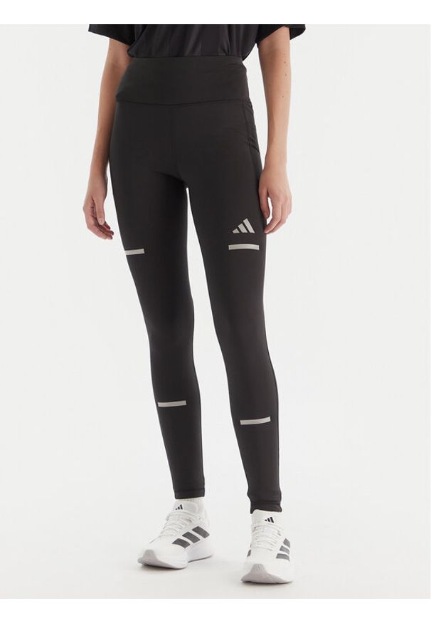 Adidas - adidas Legginsy Running Climawarm JP3846 Czarny Slim Fit. Kolor: czarny. Materiał: syntetyk. Technologia: ClimaWarm (Adidas). Sport: bieganie