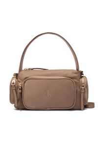 Calvin Klein Torebka Pocket Nylon Bag W/Strap LV04F3132G Beżowy. Kolor: beżowy #5