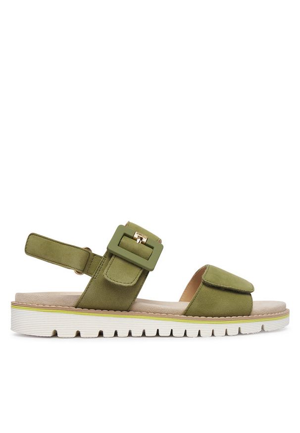 Sandały Ara. Kolor: zielony. Styl: sportowy