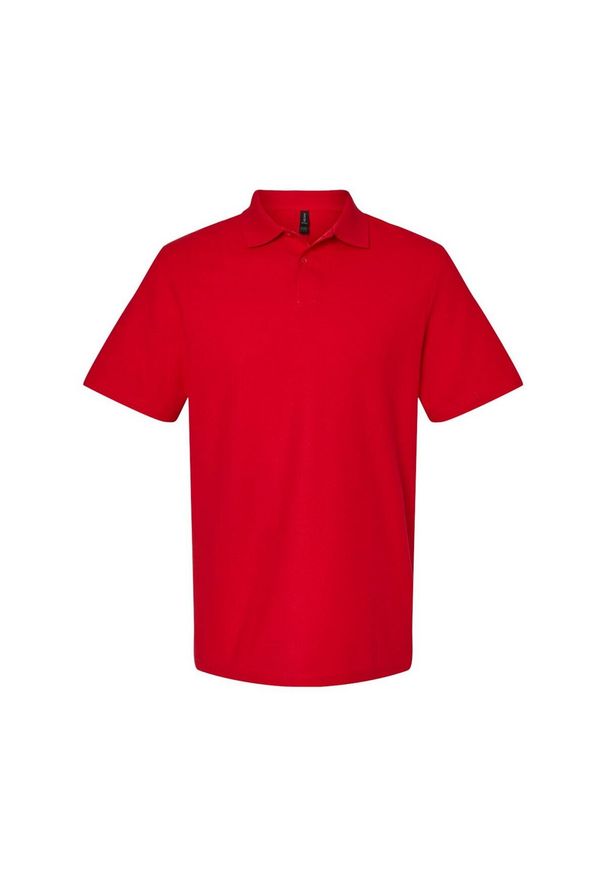 GILDAN - Koszulka Polo Dla Dorosłych Unisex Softstyle Pique. Typ kołnierza: polo. Kolor: czerwony