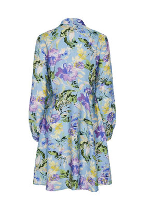 YAS Sukienka koszulowa Kaya 26037079 Kolorowy Regular Fit. Materiał: wiskoza. Wzór: kolorowy. Typ sukienki: koszulowe