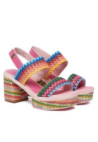 Laura Vita Sandały Noao 03 Różowy. Kolor: różowy. Materiał: materiał #6