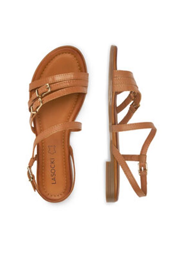 Lasocki Sandały ARENA RST-ARENA-36 Brązowy. Kolor: brązowy. Materiał: skóra