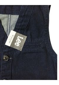 Lee - LEE WAISTCOAST DZIECIĘCA KAMIZELKA LOGO MARKOWA NAVY L232HGTD. Okazja: na co dzień. Materiał: jeans. Styl: młodzieżowy, casual, elegancki #3