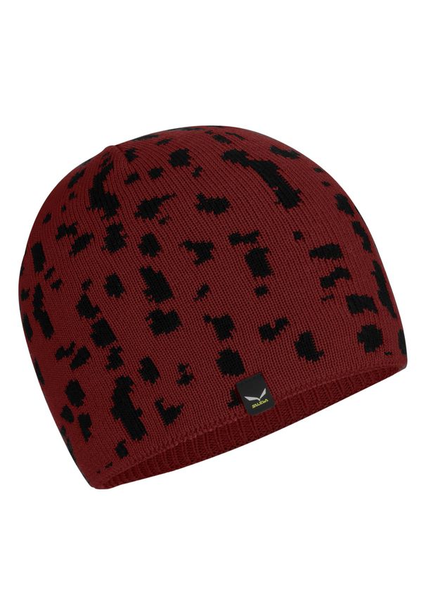Czapka Zimowa Dziecięca Salewa Merino. Kolor: czerwony. Sezon: zima
