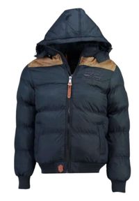 Kurtka zimowa męska Geographical Norway Droopy. Kolor: niebieski. Materiał: poliamid. Sezon: zima. Sport: turystyka piesza