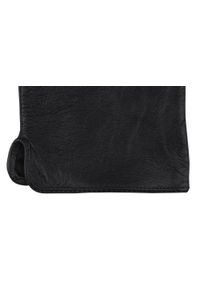 His Story - Czarne Męskie Skórzane Rękawiczki, Skóra Bydlęca -HIS STORY- Eleganckie, Jesienno-Zimowe, Ocieplane. Kolor: czarny. Materiał: skóra. Sezon: zima, jesień. Styl: elegancki #2