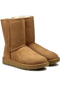 Ugg Śniegowce W Classic Short II 1016223 Brązowy. Kolor: brązowy. Materiał: skóra #14