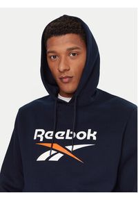 Reebok Bluza RK25151CCM Granatowy Regular Fit. Kolor: niebieski. Materiał: bawełna #4
