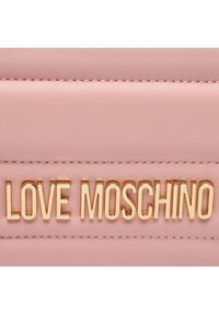 Love Moschino - LOVE MOSCHINO Torebka JC4055PP1HL1260B Różowy. Kolor: różowy. Materiał: skórzane