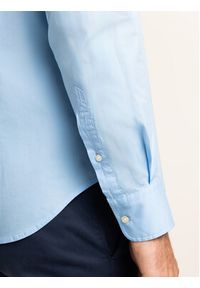 La Martina Koszula Poplin CCMC01 PP003 Błękitny Regular Fit. Kolor: niebieski. Materiał: bawełna