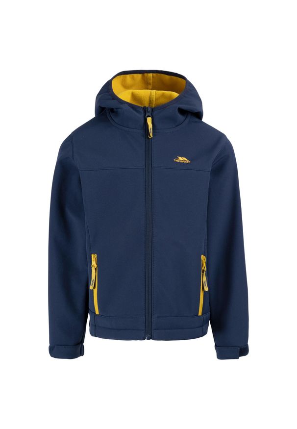 TRESPASS - Kurtka Dziecięca Faster Soft Shell. Kolor: żółty, wielokolorowy, niebieski