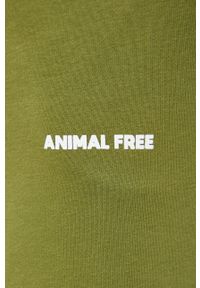 Save The Duck Spodnie kolor beżowy gładkie. Kolor: zielony. Materiał: dzianina. Wzór: gładki #3