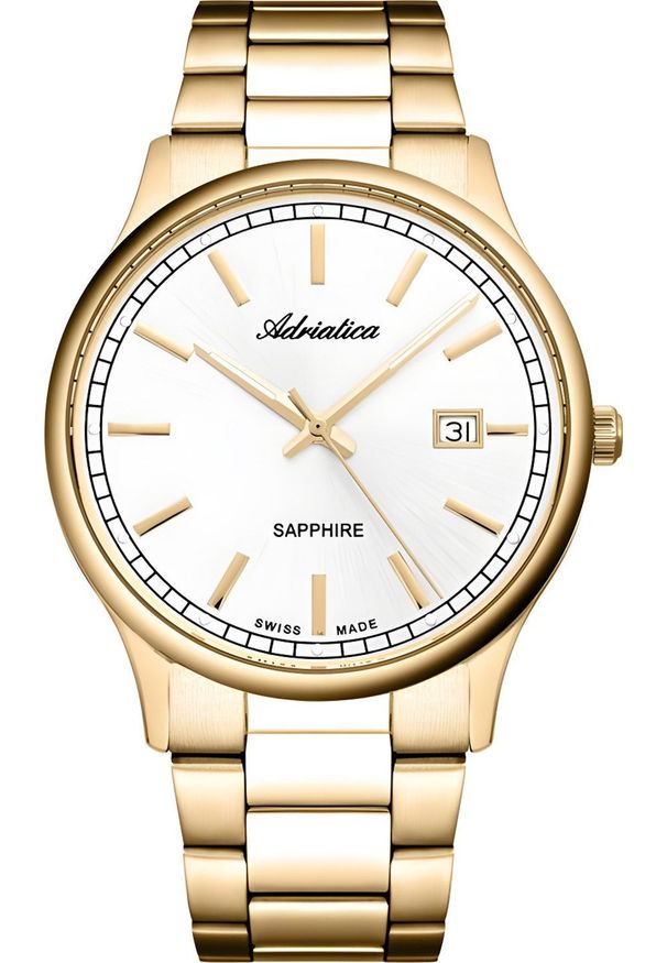 Zegarek Adriatica Zegarek męski Adriatica A1293.1113Q złoty. Kolor: złoty