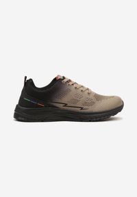 Born2be - Ciemnobeżowe Buty Sportowe Sneakersy z Perforacją Ziraline. Okazja: na co dzień. Kolor: beżowy. Szerokość cholewki: normalna