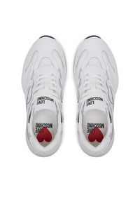 Love Moschino - LOVE MOSCHINO Sneakersy JA15326G1MIQE10A Biały. Kolor: biały. Materiał: skóra #6