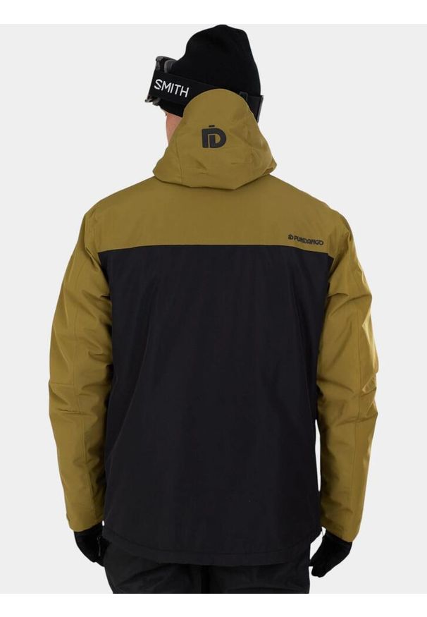 FUNDANGO - Anorak Męski Fundango Hydra ECO. Kolor: czarny, zielony, wielokolorowy. Materiał: materiał. Sezon: zima. Sport: turystyka piesza