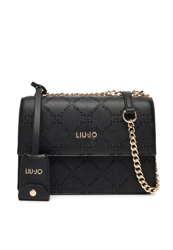 Liu Jo Torebka Ecs M Crossbody AF5055 E0538 Czarny. Kolor: czarny. Materiał: skórzane